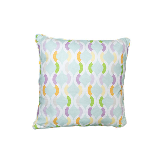 Sierkussen paspel ca.50x50cm Outdoor+ Trivia mint 2 stuks
