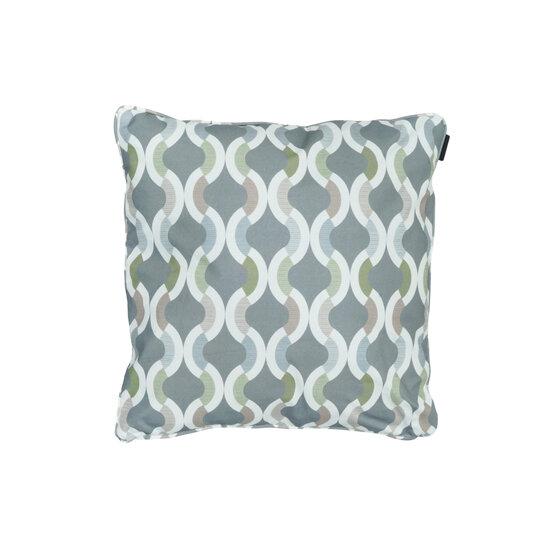 Sierkussen paspel ca.50x50cm Outdoor+ Trivia grey 2 stuks