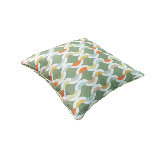 Sierkussen paspel ca.50x50cm Outdoor+ Trivia green 2 stuks