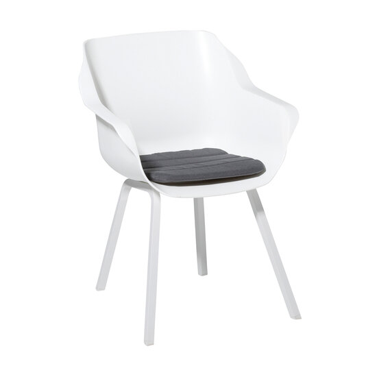 Modern dining kussen ca.40x40cm Panama grey 2 stuks