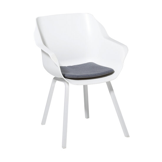 Modern dining kussen ca.40x40cm Outdoor Manchester denim grey 2 stuks