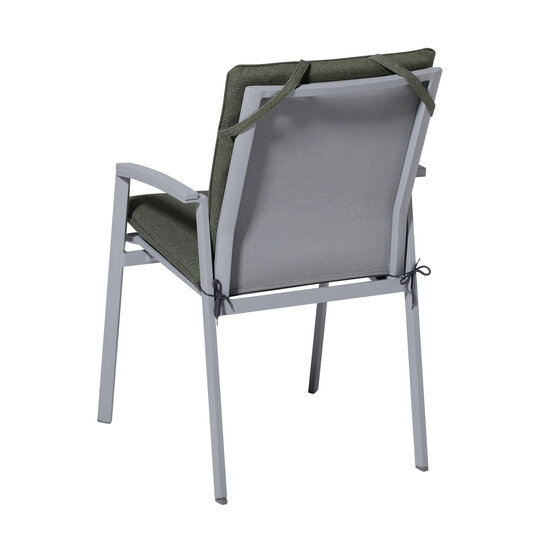 Stapelstoel kussen ca.97x49cm Outdoor Manchester green 2 stuks