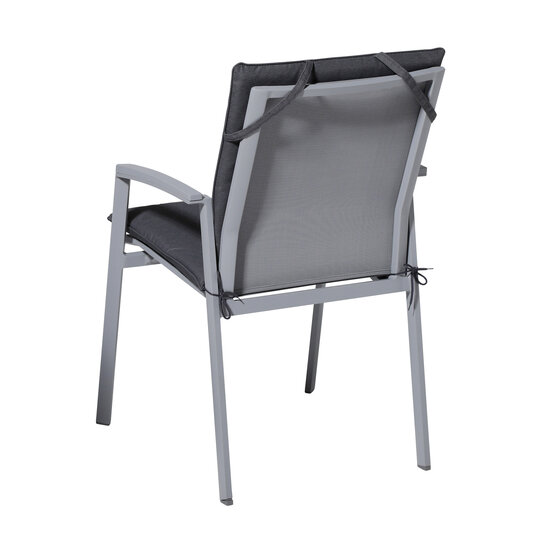 Stapelstoel kussen ca.97x49cm Outdoor Panama grey 2 stuks