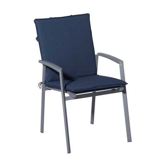 Stapelstoel kussen ca.97x49cm Outdoor Panama safier blue 2 stuks