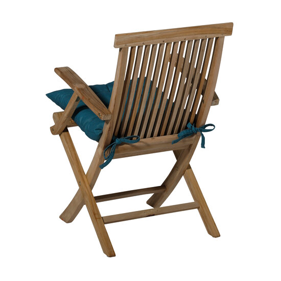 Toscane kussen ca.46x46cm Panama sea blue 2 stuks