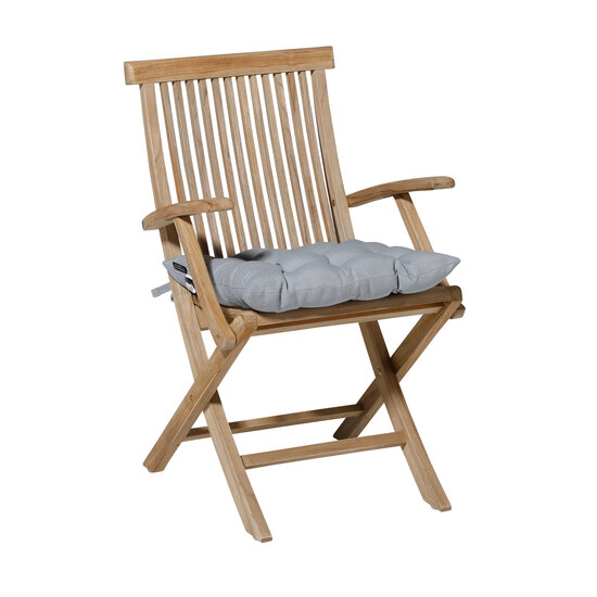 Toscane kussen ca.46x46cm Panama light grey 2 stuks