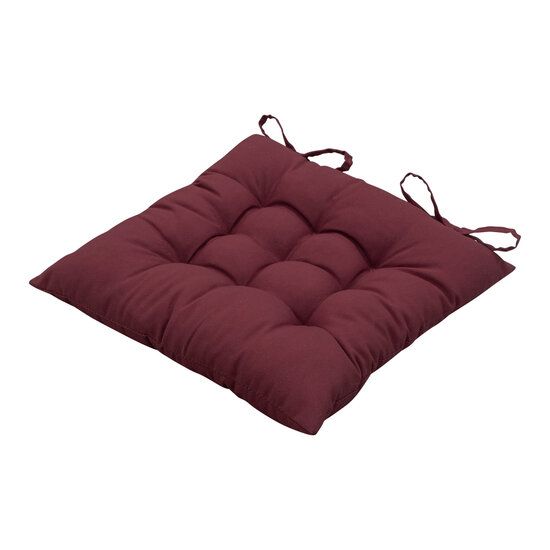 Toscane kussen ca.46x46cm Panama bordeaux 2 stuks