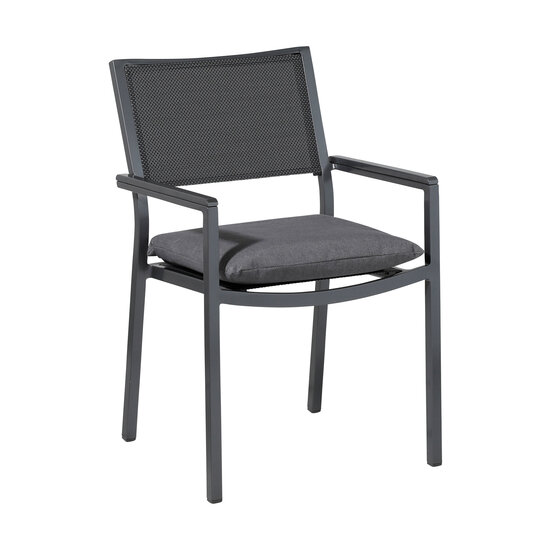 Toscane kussen ca.46x46cm Outdoor Oxford grey 2 stuks
