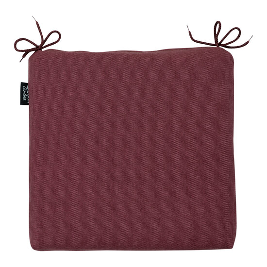 Zitje universeel rits ca.40x40cm Bordeaux canvas eco+ 2 stuks