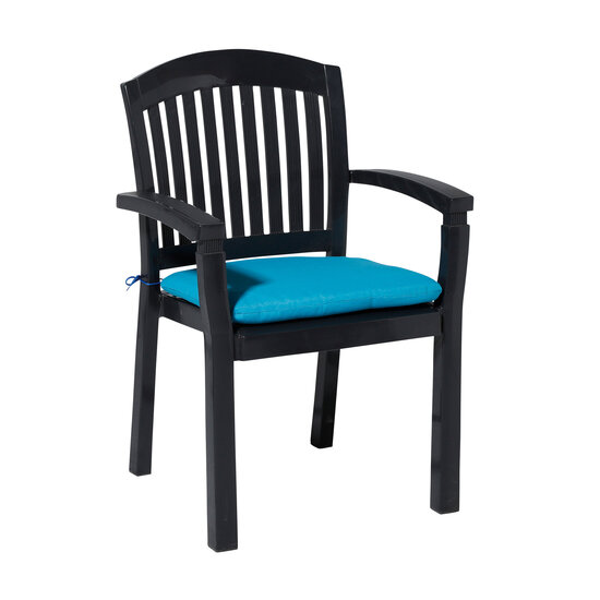 Zitkussen ca.46x48cm Panama aqua 2 stuks