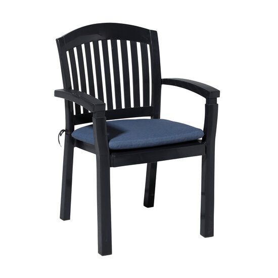 Zitkussen ca.46x48cm Panama safier blue 2 stuks