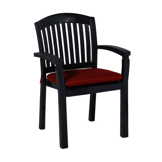 Zitkussen ca.46x48cm Rib red 2 stuks