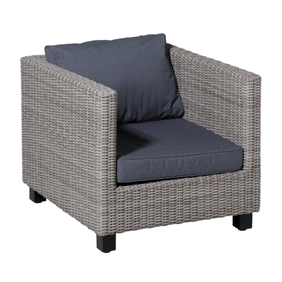 Madison Luxe Loungekussens (Outdoor Manchester Denim Grey) 60x60 + 60x40cm | Extra dik