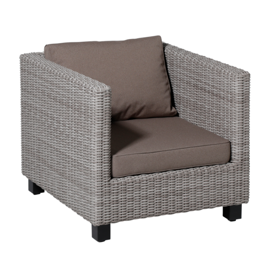 Madison Luxe Loungekussens (Outdoor Manchester Taupe) 60x60 + 60x40cm | Extra dik