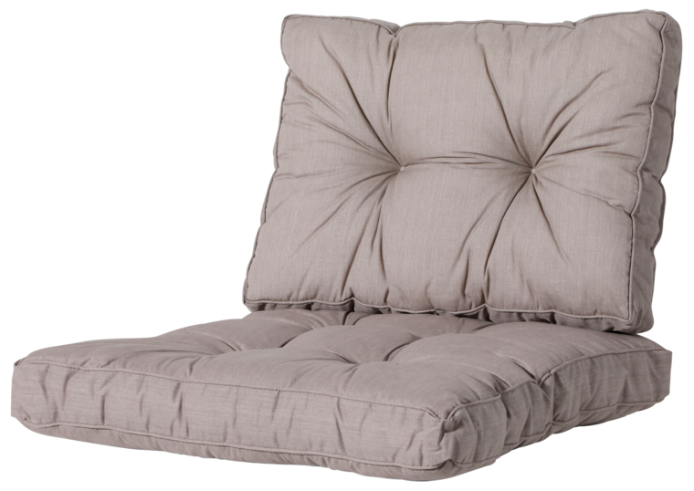 Loungekussens Florance Basic Taupe | 4 SETS | ca. 73x73cm + 73x43cm