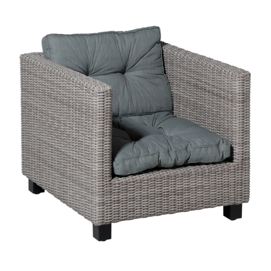 Loungekussen Luxe en Florance set Basic Grey 73x73cm + 73x43cm