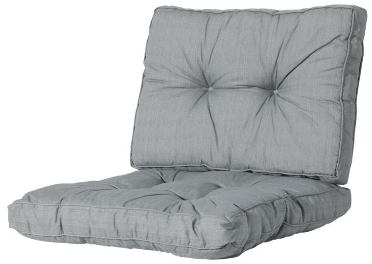 Loungekussen Luxe en Florance set Basic Grey 73x73cm + 73x43cm