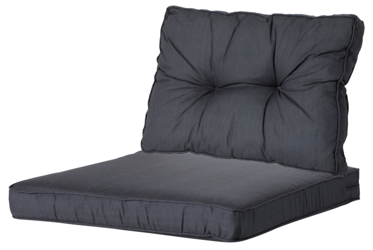 4 SETS Loungekussens Luxe en Florance Basic Black | 73x73cm + 73x43cm