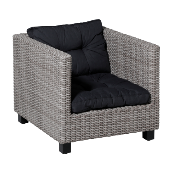4 SETS Loungekussens Luxe en Florance Basic Black | 73x73cm + 73x43cm