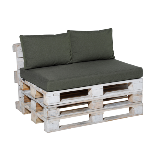 Lounge palletkussen set 120x80cm + rugkussens (Outdoor Manchester Green) - Madison
