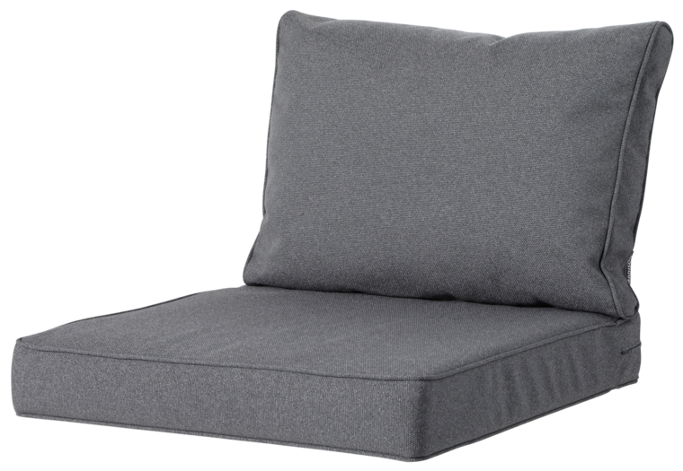Lounge rugkussen ca.40x60cm Outdoor Manchester grey 2 stuks