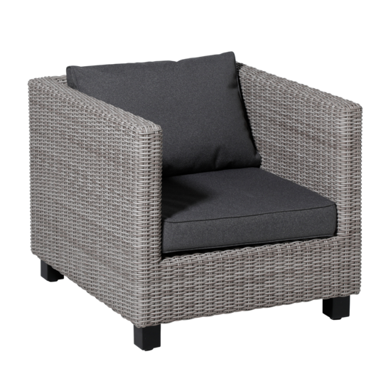 Lounge rugkussen ca.40x60cm Outdoor Manchester grey 2 stuks