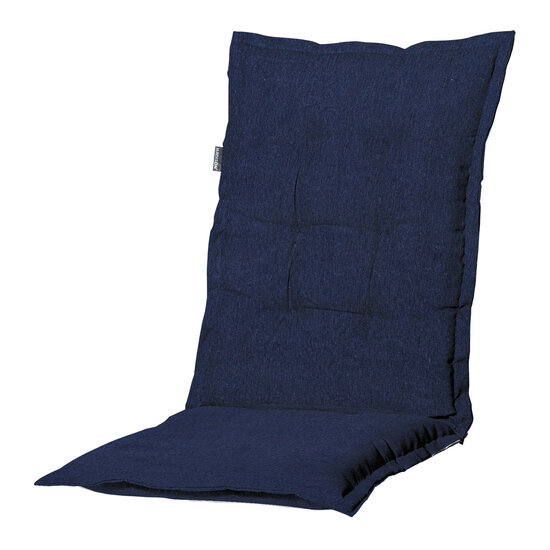 Kussen lage rug ca.105x50cm Panama indigo 2 stuks