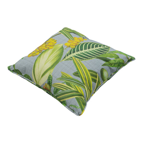 Sierkussen paspel ca.50x50cm Outdoor La grave grey 2 stuks