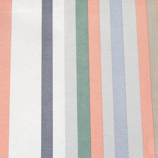 Sierkussen paspel ca.50x50cm Righe salmone 2 stuks