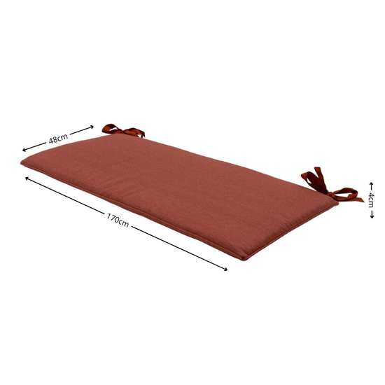 Bankkussen ca.(180)170x48cm Terra canvas eco+