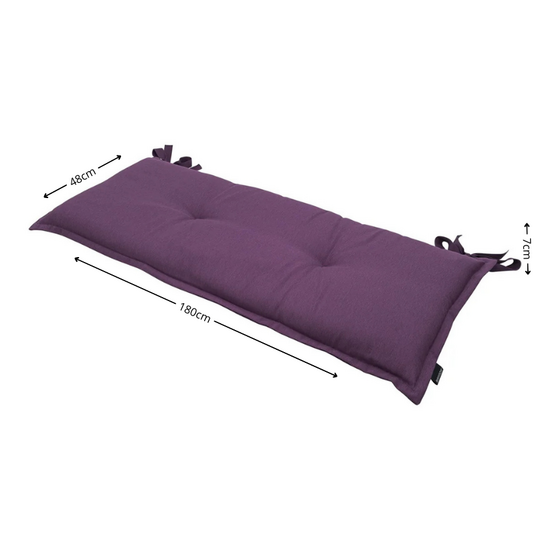 Bankkussen ca.180x48cm Panama purple