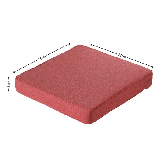 Lounge zitkussen ca.73x73cm Outdoor Manchester red 2 stuks