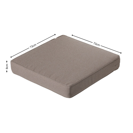 Lounge zitkussen ca.73x73cm Outdoor Manchester taupe 2 stuks