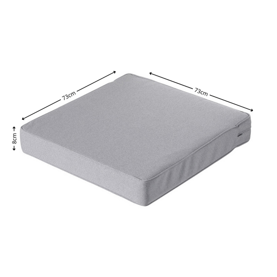 Lounge zitkussen ca.73x73cm Outdoor Manchester light grey 2 stuks