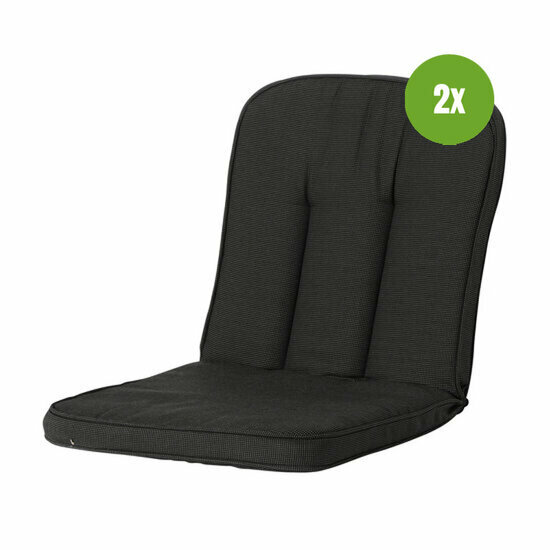 Classic/Bora/Antigua hermitage ca.94x48cm Rib black 2 stuks