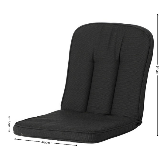 Classic/Bora/Antigua hermitage ca.94x48cm Rib black 2 stuks