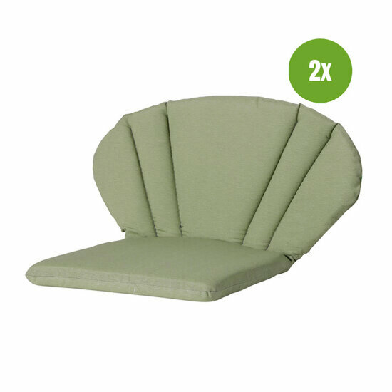 Elegance/Toledo stoelkussen ca.77x48cm Panama sage