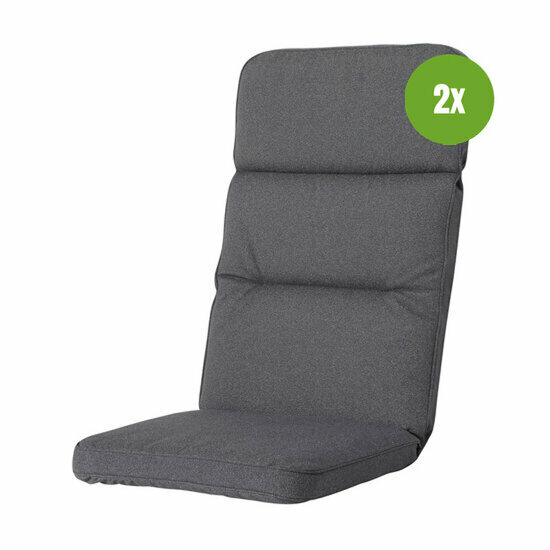 Excellent kussen laag ca.105x50cm Outd Manchester grey 2 stuks