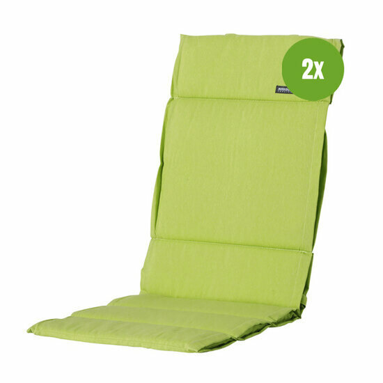 Kussen fiber de luxe ca.125x50cm Panama lime 2 stuks