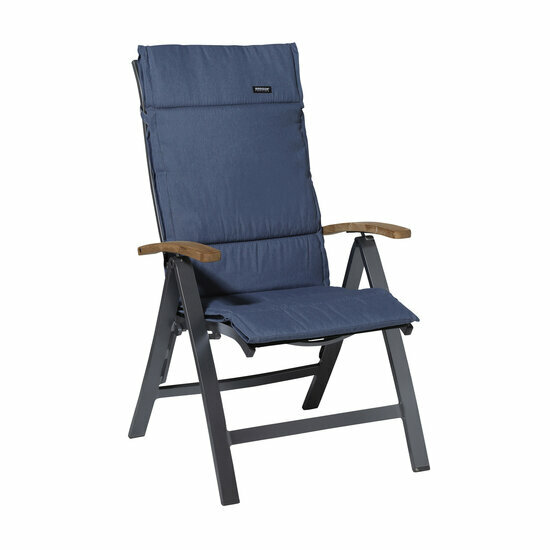 Kussen fiber de luxe ca.125x50cm Panama safier blue 2 stuks