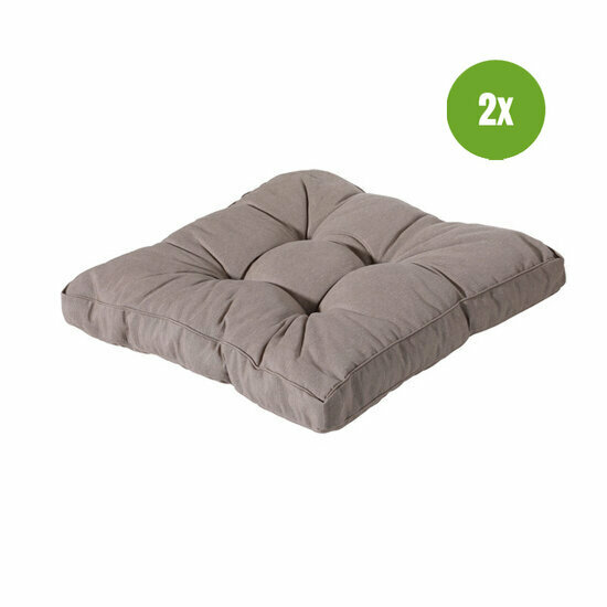 Florance zit ca.73x73cm Panama taupe 2 stuks