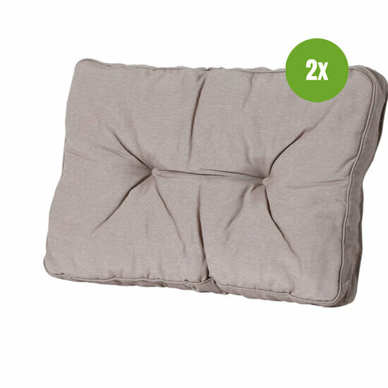 Florance rug ca.43x73cm Panama taupe 2 stuks