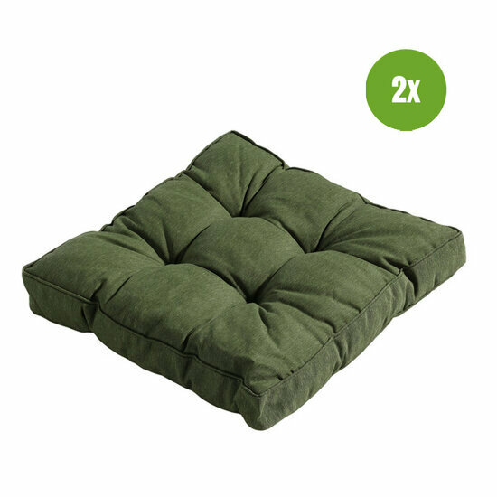 Florance kussen ca.47x47cm Panama green 2 stuks