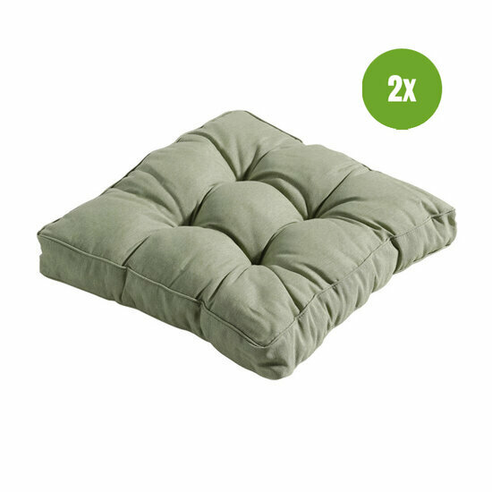 Florance kussen ca.47x47cm Panama sage 2 stuks