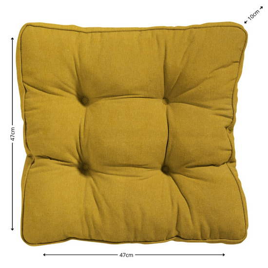 Florance kussen ca.47x47cm Panama mustard 2 stuks