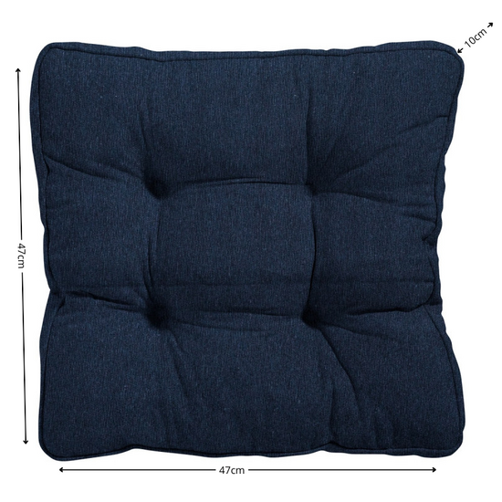 Florance kussen ca.47x47cm Panama indigo 2 stuks