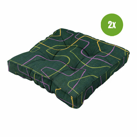 Florance kussen ca.47x47cm Joah green 2 stuks