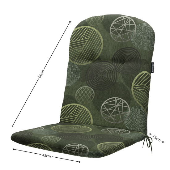 Kuip hoog ca.96x45cm Circle green 2 stuks