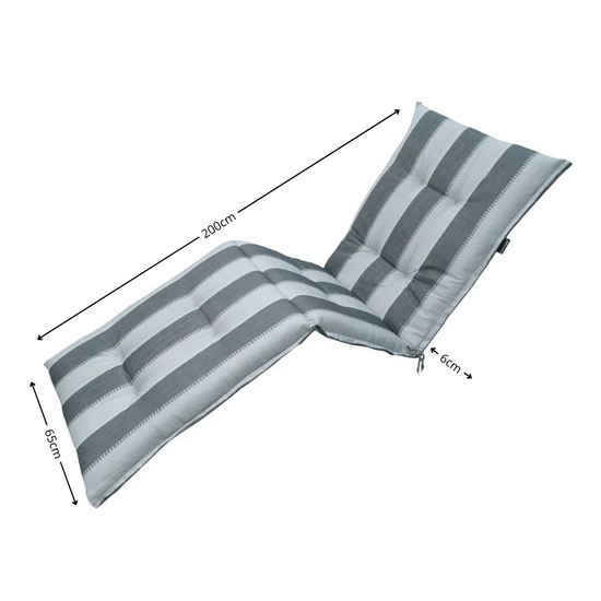 Ligbedkussen ca.200x65cm Banda grey