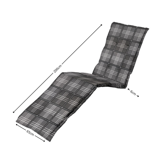 Ligbedkussen ca.200x65cm Patchy grey